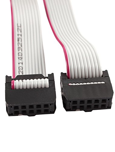 Cable de cinta plana IDC 10 pines hembra a hembra para disco duro y placa base, 40cm 2