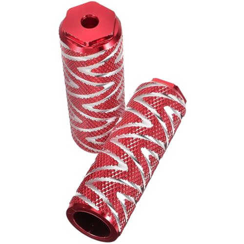 POPETPOP 1 Par Clavija de Bicicletas pequeñas Bike bicileta Pedal Cadena de Bicicleta apretones Clavija de Bicicleta Resistente al Desgaste Clavija de Ciclismo Resistente al Desgaste Rojo