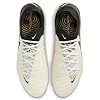 Nike Phantom GX 2 Elite FG Low-Top Soccer Cleats (FJ2559-100, WHITE/BLACK-MTLC GOLD COIN) Size 5.5