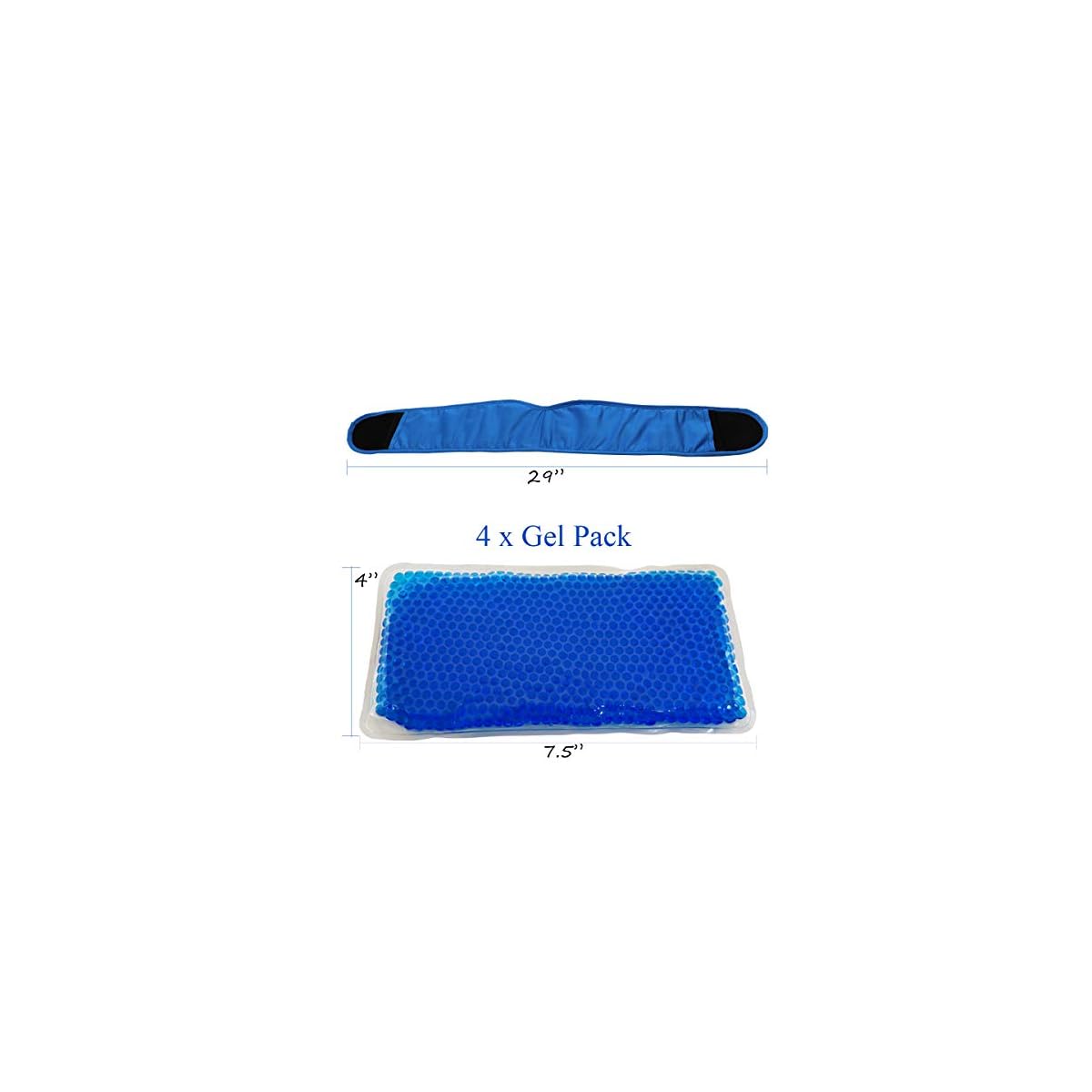 Face ice Pack for Jaw, Head and Chin, Reusable Hot or Cold Gel Packs