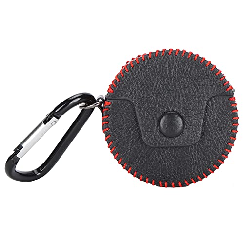 Funda de auriculares redonda para FreeBuds 3 en cuero PU negro compacto 2