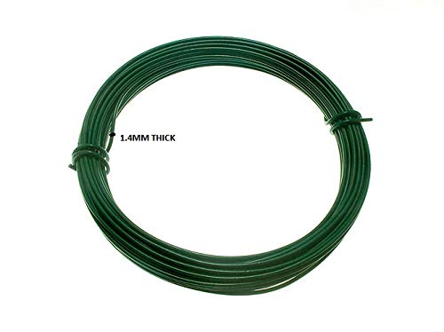 Fil de jardin vert 2mm x 15m One Stop DIY en lot de 3 rouleaux plastifiés