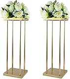 [EINFACHE INSTALLATION] - Die Mitte dieses Hochzeitstisches besteht aus mehreren Teilen und kann mithilfe der Bedienungsanleitung schnell zusammengebaut werden. Es ist auch abnehmbar zur Aufbewahrung und platzsparend.