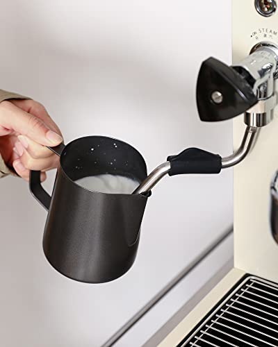Milk Frothing Pitcher 12Oz 20Oz(350Ml 600Ml) 304 Stainless Steel Espresso Steaming Pitchers Barista Cup For Making Coffee Cappuccino Precision Latte Barista Art, Matte Finish (20 Oz) #TOP1