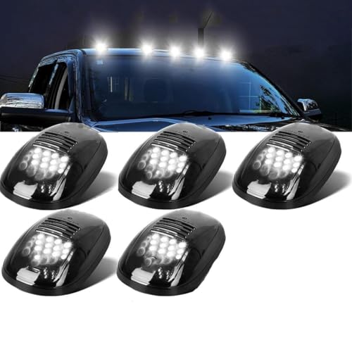 Solar Powered No Drill Truck Cab Roof LED with Motion Vibration Sensor IP67 Waterproof Roof Lights Cab Marker Lights for Truck