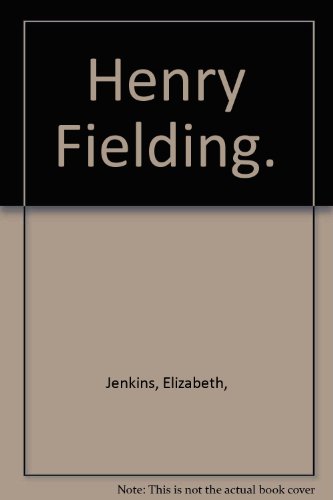 Henry Fielding B0006D7ZMC Book Cover