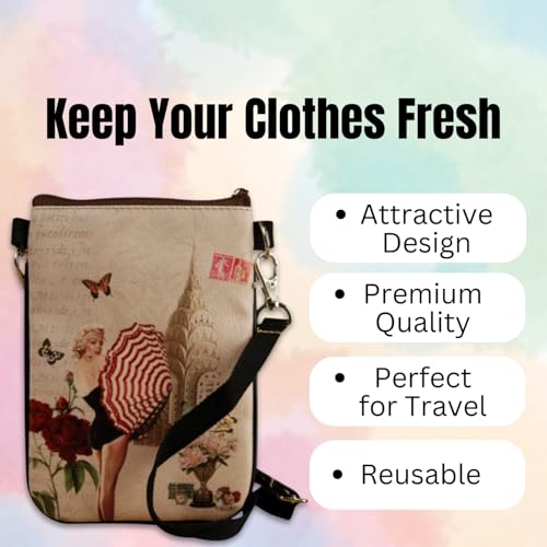 Image of Marilyn Monroe Bag - Mini Crossbody Purse for Women, Lightweight Fabric Shoulder Bag, Small Fashion Cloth Handbag, 4.7 inch x 6.6 inch, Cute Purses for Women, Vintage Style Gift
