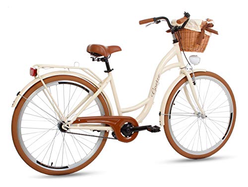 Goetze Style Vintage retro stadsfiets damesfiets Hollandwiel, 26 inch aluminium wielen, 1 en 3 versnellingen… - Afbeelding 4