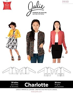 Jalie Sewing Pattern 3900 Cardigans 28 Sizes