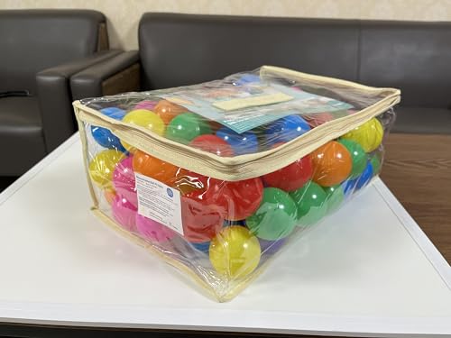 MoonxHome Ball Pit Balls 500pcs for Toddlers & Dogs, Plastic Toy Balls for Ball Pit, BPA Free Crush Proof, Kid's Pool Water Toys, Macaron Ocean Balls for Play Tent 2.15" Rainbow Colors by MoonxHome - Image 8