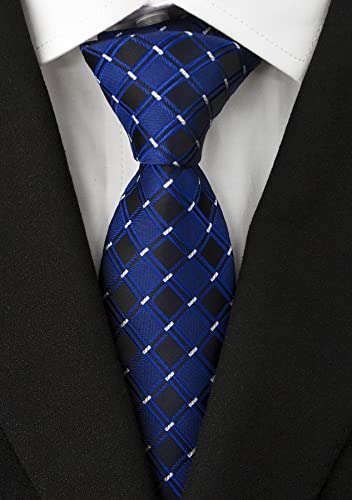 Image of Men's Necktie Classic Silk Tie Woven Jacquard Neck Ties 9 PCS