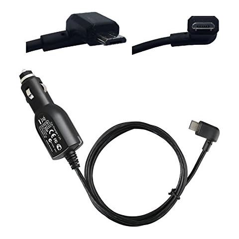 CAR CHARGER FOR TOMTOM - MICRO USB In Car Charger for GPS TomTom Sat Nav - RIGHT ANGLE - GO, GO LIVE, RIDER, Start, Via & all MICRO USB devices CE Certified (See Compatibility List Below) Cover
