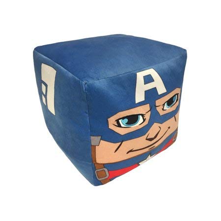 Marvel Captain America Cube Pillow (Blue)