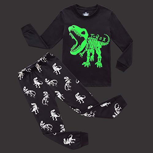 Image of Koian Little Boys Short Pajamas Sets Glow In The Dark Toddler PJS Cotton Kids Sleepwears