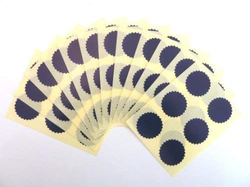 28mm Serrated Edge,Matt,Certificate Wafer Company Seal Labels, Stickers - View #2
