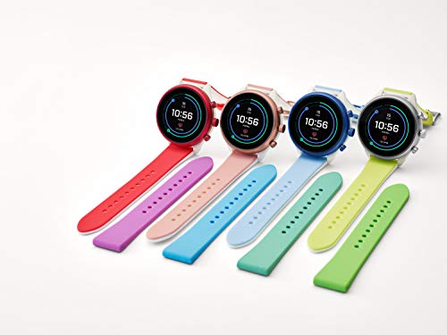 image for Fossil Women's Gen 4 Sport Heart Rate Metal and Silicone Touchscreen S