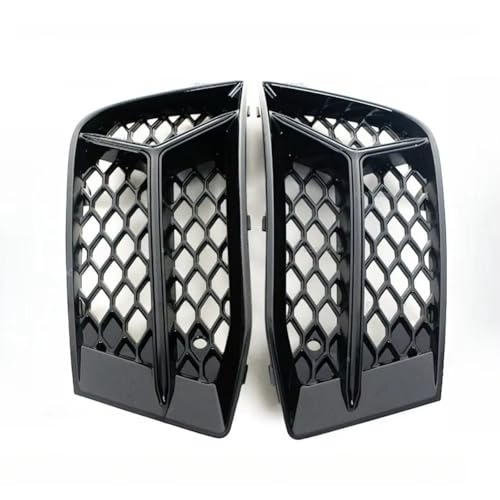 Grille phare antibrouillard avec maille hexagonale noire pour calandre A3