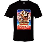 Blazing Saddles 70s Classic Comedy Movie Poster Cool T Shirt Black