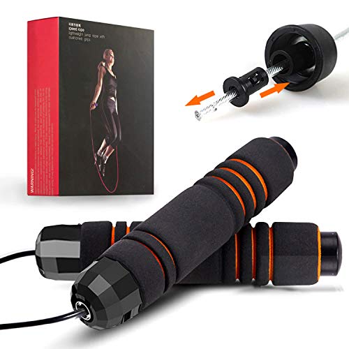 Neolives Jump Ropes for Fitness Adjustable Cuerda para Saltar Ejercicio, Tangle-Free Jumping Rope for Adults Workout Ropes Skipping Ropes for Exercises