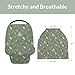 Duck Hunting Hunter Car Seat Cover for Babies Flying Mallard Ducks Dog Reef Feathers Stretchy 5-in-1 Cover Adjustable Car Canopy Breastfeeding Cover Wild Bird Breathable Nursing Cover-Up