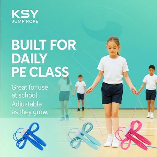 Corde à sauter pour enfants KSY Crystal en PVC réglable