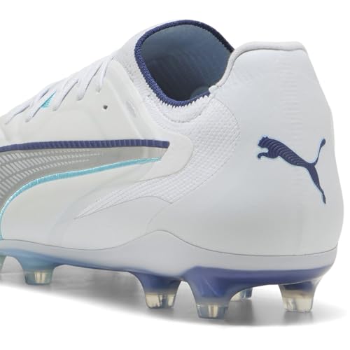 PUMA King 20 Ultimate FG/AG Eclipse Chaussures unisexe, gris/bleu, 42 EU