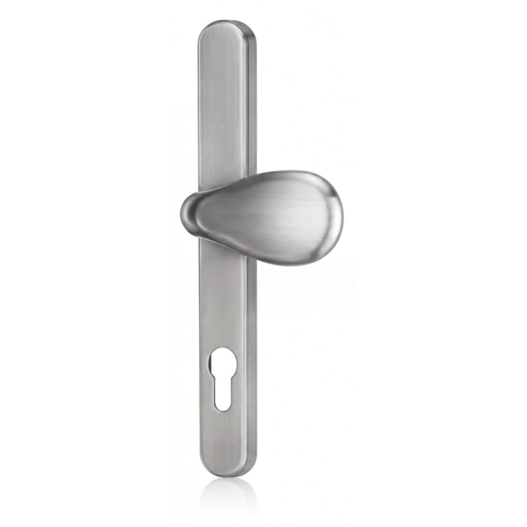 UAP Palanca para puerta delantera, centro de acero inoxidable satinado