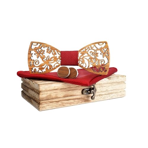 Noeud papillon en bois multicolore fait main pour un costume de mariage élégant