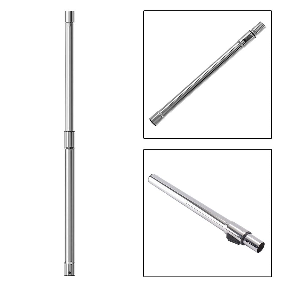 Tubo telescopico per aspirapolvere, diametro interno 32 mm, compatibile con aspirapolvere, tubo di prolunga in metallo per una maggiore portata