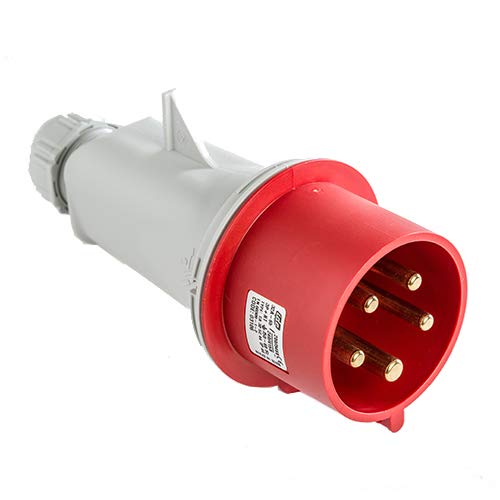 Prise IP44 3 pôles neutre terre 300 Hz 32A 2H vert IDE mondiale