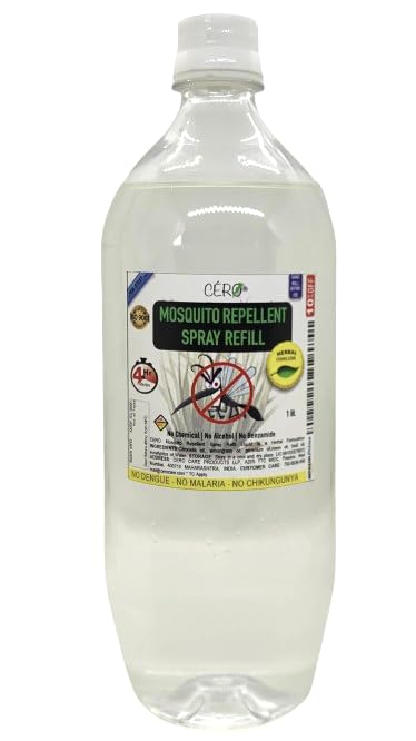 CERO ® Herbal 100% Natural Mosquito Repellent Sprey REFILL LIQUID (1lit)-picture-9