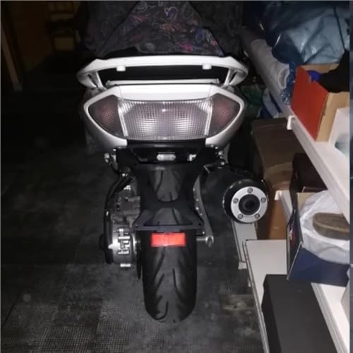 Support de plaque d'immatriculation moto T-Max 500 anti-vibration avec feu - 4