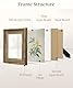 Afuly A4 Bilderrahmen 21x30 Vintage Holz Gold Bilderrahmen Retro Antike Fotorahmen Wand Tisch Bilder Rahmen Deko Hochzeit Grburtstag Muttertage Geschenke für Oma Mama Damen Freund Famile
