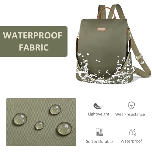 Image of Fmeida Convertible Backpack Purse for Women, Anti Theft Fashion Daypack, Casual Travel Shoulder Bag