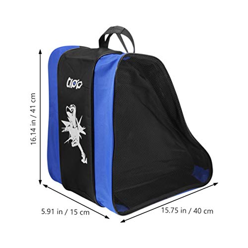 Bolsa para sapatos de skate Besportble, bolsa de skate triangular, grande capacidade, Quad Skate, bo