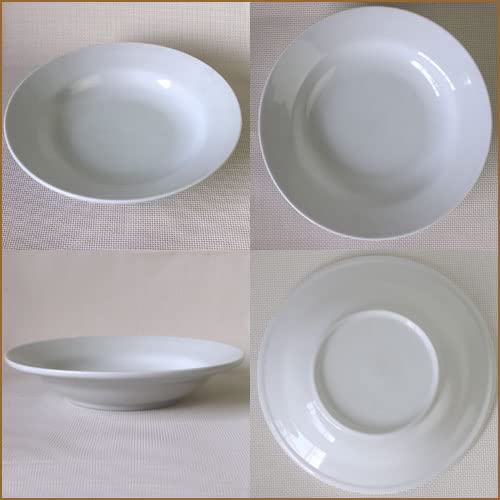 Amazon.co.jp: スープ皿 ベーシック 白 24.5cm 日本製 業務用 食器