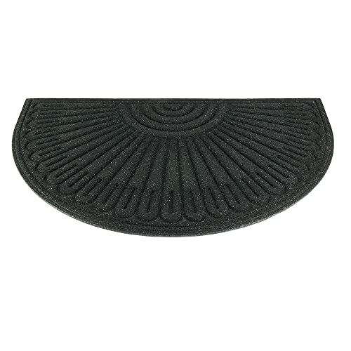 Fußmatte Schmutzfangmatte für Innebereich und Außen Für Haustür Eingang rutschfest Halbrund...