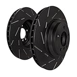 ODTSDPR Brakes R932 R for BMW for Z3 2001-2002 for Z4 2003-2006 for 325i 2001-2005 for 325xi 2001-2005 for 328Ci 2000 for 328i 1999-2000 Slotted Rotor Front OE-Style USR932
