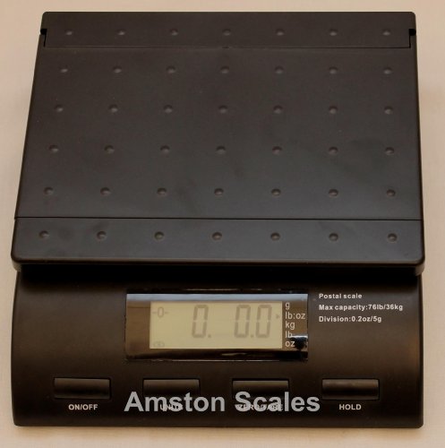 Amston Scales Postal Scale, 76 lb x 0.2 oz