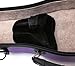 WUQIMUSC Violin Case 4/4 hard shell Carbon fiber Lightweight Triangle case with Backstraps External accessory storage bag (purple)