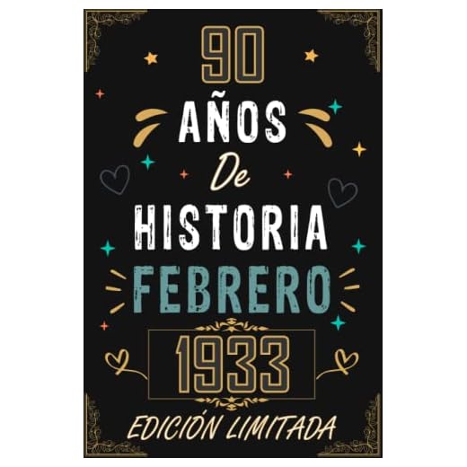 CUADERNO, 90 AÑOS DE HISTORIA FEBRERO 1933 EDICIÓN LIMITADA: Regalo de 90 cumpleaños para mujeres y hombres, ideas de 90 cumpleaños... un ... regalo de 90 cumpleaños para él/ella.