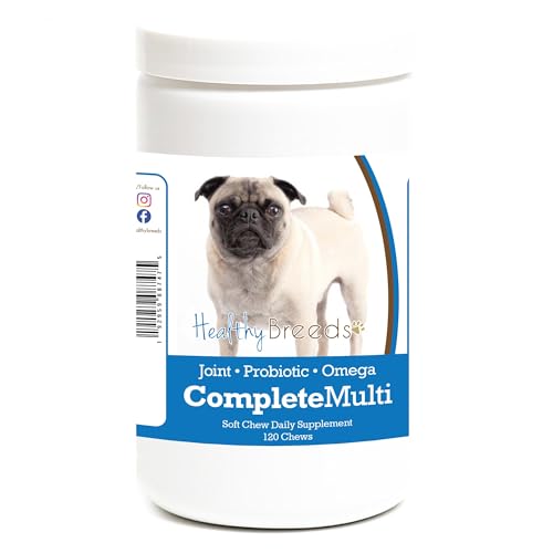 Image of Healthy Breeds Pug All in One Multivitamin Soft Chew 120 Count