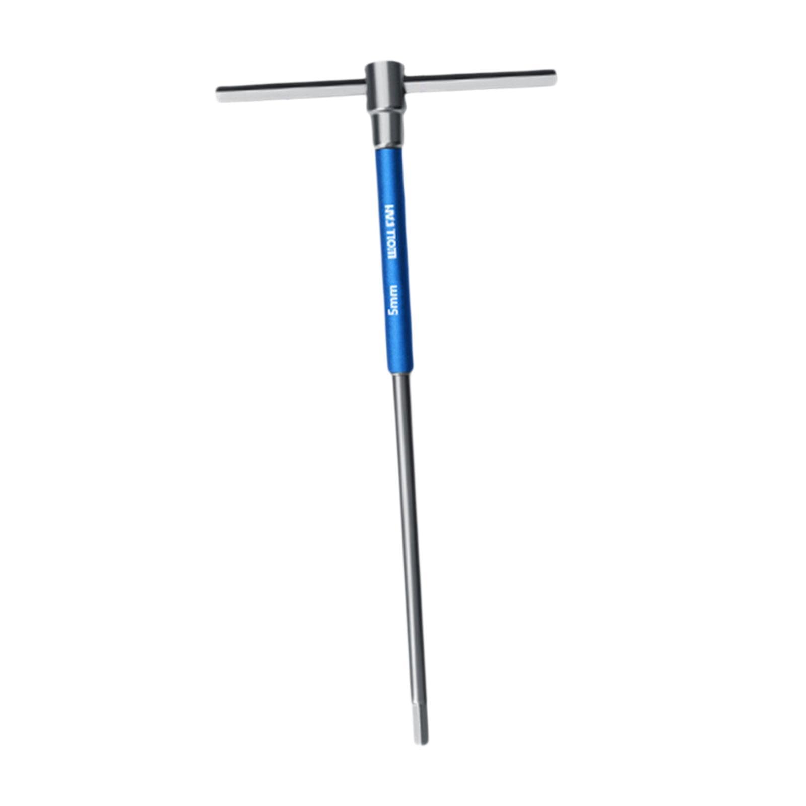rockible T Handle Hex Key Allen Key Non Light Steel with Swivel Sleeve, 5mm