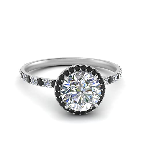 Bague halo de diamants décontractée et élégante en argent pour sublimer votre style quotidien