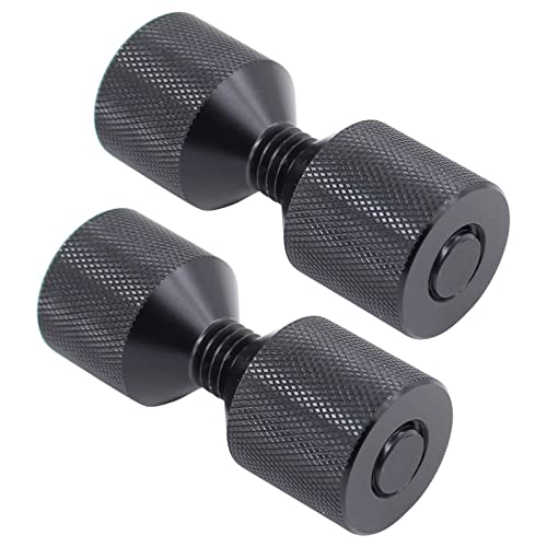 HouYeen 1-1/8'' 2 Hole Flange Alignment Pin Align Pipe for For 1/2''–14'' 150LB Flange Anodized Black Pack of 2