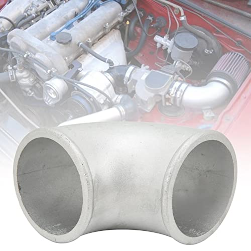 Turbo Elbow Bend Tube, Turbo Intake Elbow Stable Connection Weldable Cast Aluminum 3In 75Mm 90° For Car Turbo #TOP1