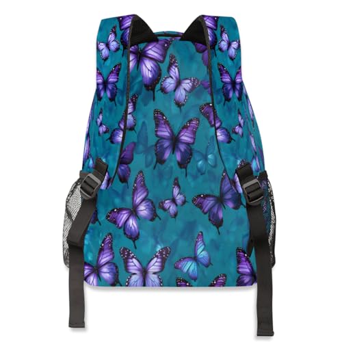 Sac à dos imprimé papillon grand format pour ordinateur et loisirs - 5