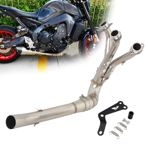 Collecteur d'échappement avant moto Tracer 9 GT 2021-2023 pour un flux optimal sur route