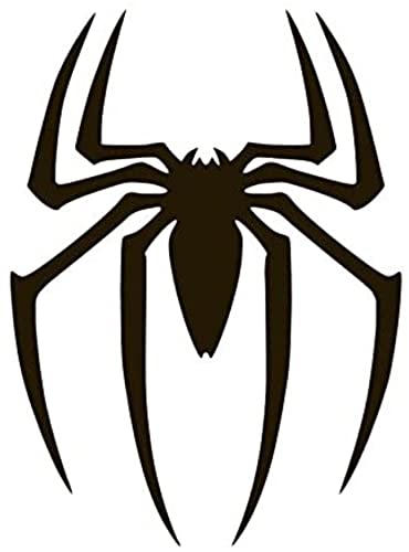 AK- Black Spider Logo Vinyl Stickers for Laptop | Tablet | Car | Truck | Any Smooth Surface: Size 5 inches