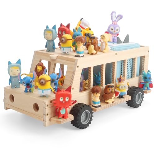 Taladad Shelf for Tonie Figures Characters Storage with 35Pcs Adhesive Metal Plate for Toniebox 2 and Tonie Box 1